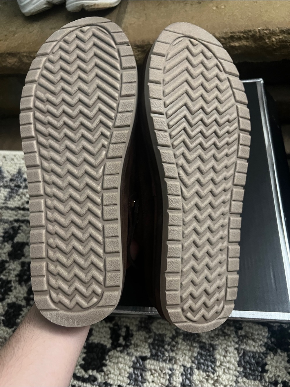 Madden Girl Brown Suede Slip-On Mule with Buckle Strap - Picture 5 of 5